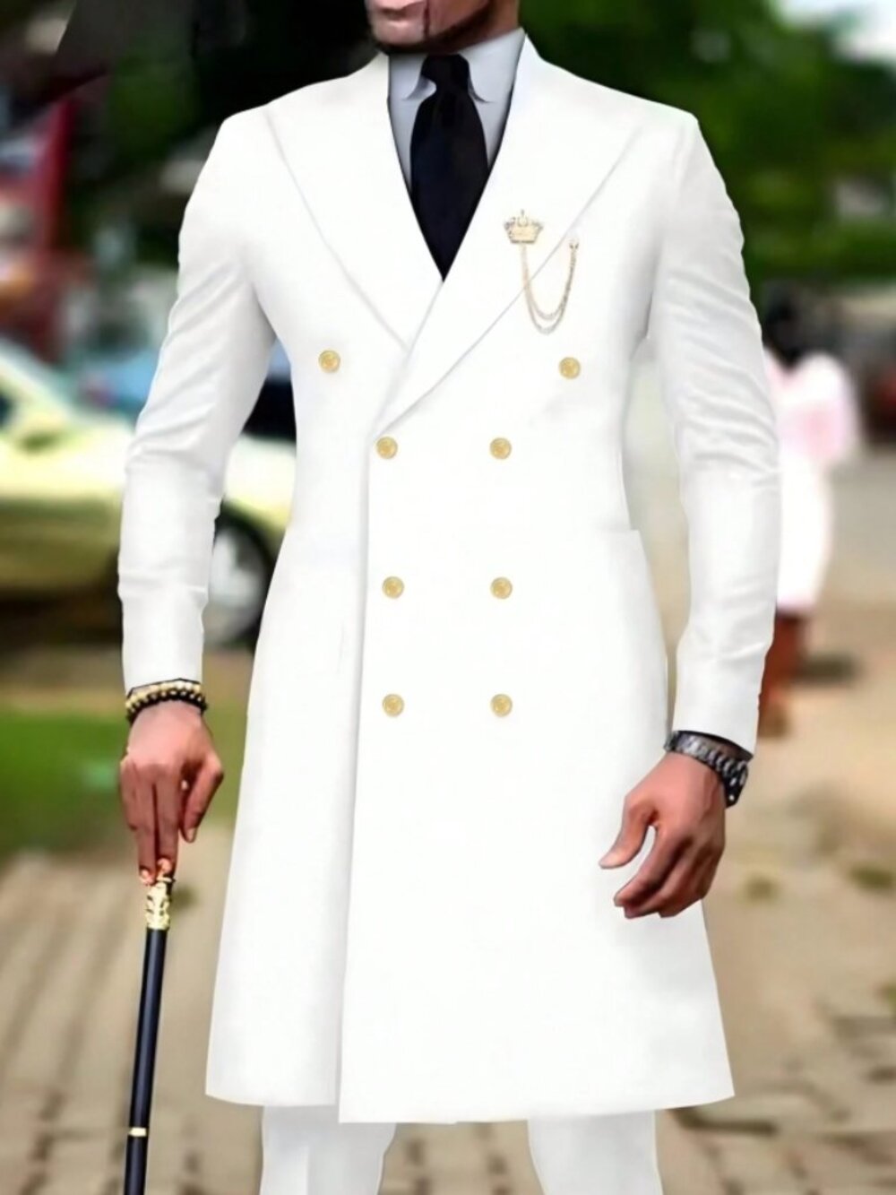 Marcus Double Breasted 2PC Jacket and Pant Set
